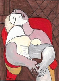 Pablo Picasso Painting on Paper