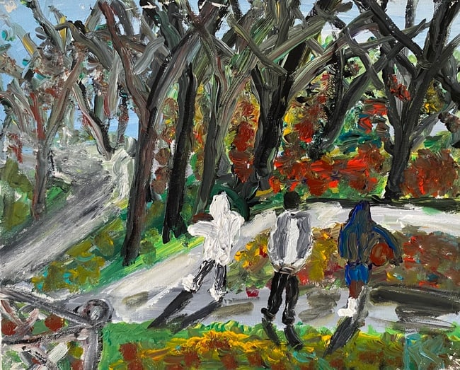 Robert Sundholm Street N York Impressionism Plain Air Painting (1 of 2)