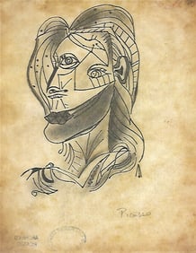 Pablo Picasso Fine Art drawing/print Ink on Paper
