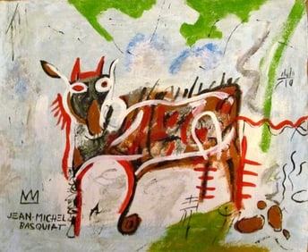 Abstract Canvas painting Basquiat, Modern Art 20th Century(After artist)