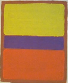 Abstract Painting on Canvas , Modern Art 20th Century