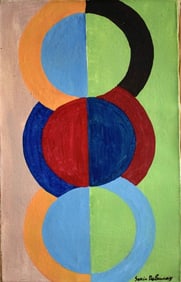 Sonia Delaunay Modern Art 20th Century Painting On Canvas
