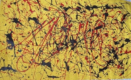 Abstract Painting on Canvas