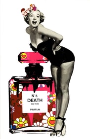 LARGE Signed Graffiti Pop Art Print Death NYC