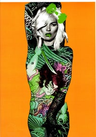 LARGE Signed Graffiti Pop Art Print Death NYC