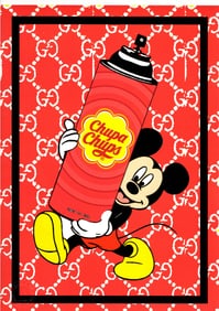 LARGE Signed Graffiti Pop Art Print Death NYC