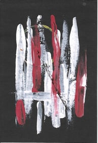 Abstract Painting on paper