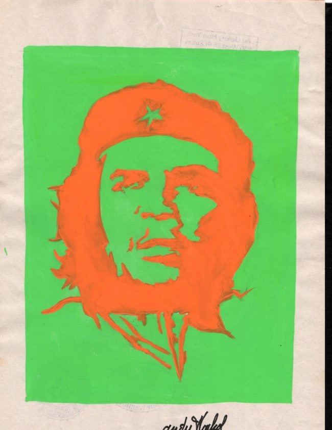 Andy Warhol Mixed Media on Paper. On verso: Andy Warhol Mixed Media on Paper. On verso, also stamp. Approx Size: 11 3/4 x 8 1/2 inches. All lots that do not carry established documented provenance nor any past record of auction history record a