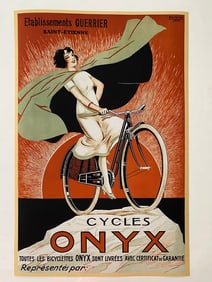 1925 "Onyx Bicycles Paris Vintage Style Poster repro