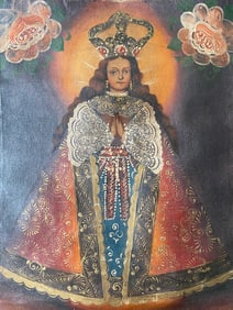 Cusco Folk Art Oil Painting on Canvas