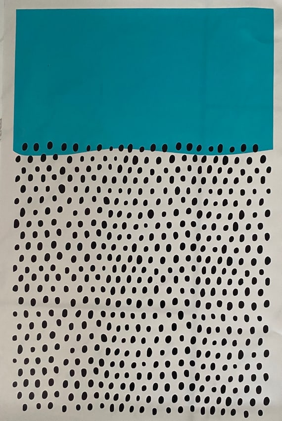 Mid Century Modern Abstract Color Blocks Wall Canvas (1 of 1)