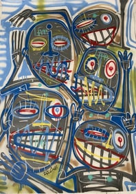 XL Abstract Painting on Canvas(After)