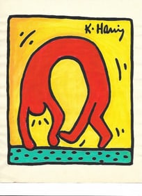 Andy Warhol inspired Drawing on $1 Dollar Bill Pop Art