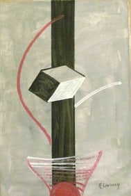 Abstract Canvas Painting El Lissitzky, Modern Art 20th Century( After Artist)