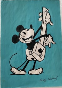 Andy Warhol Mixed Media on Paper