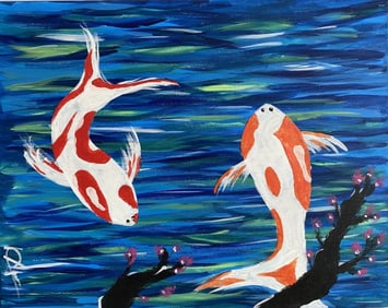 XL Jackson Pollock Abstract Painting on Canvas