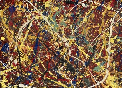 Jackson Pollock Abstract Painting on Paper