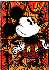 LARGE Signed Graffiti Pop Art Print Death NYC