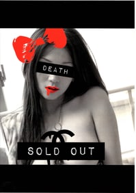 LARGE Signed Graffiti Pop Art Print Death NYC