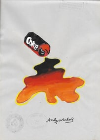 Andy Warhol Mixed Media on Paper