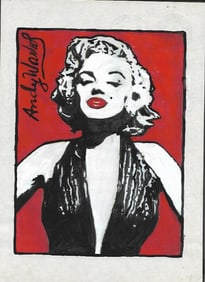 Andy Warhol Mixed Media on Paper