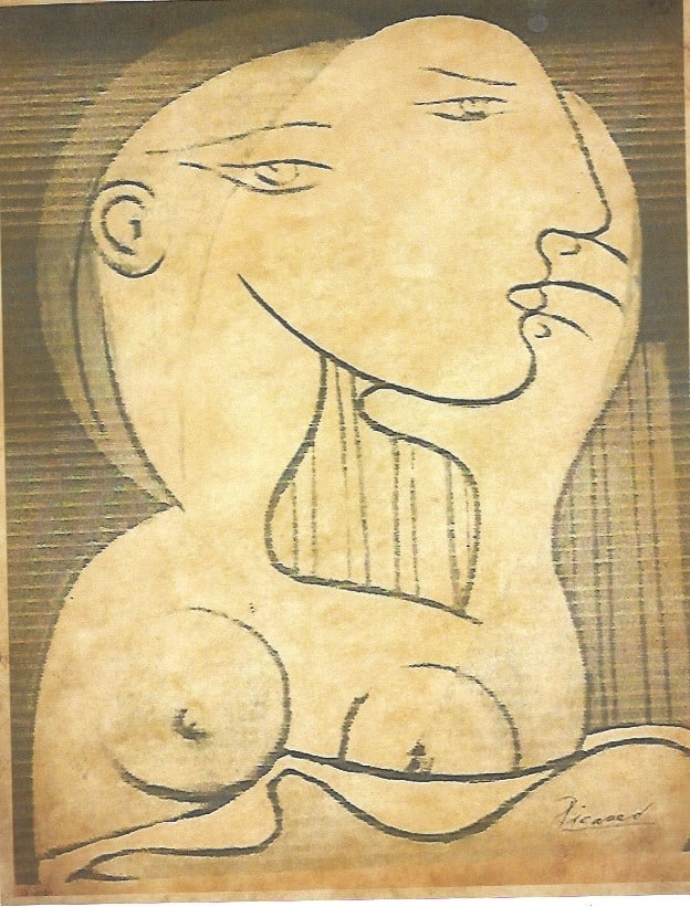 Pablo Picasso Fine Art drawing/print Ink on Paper (1 of 2)