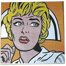 Nurse, 1964 by Roy Lichtenstein Art Silkscreen Print Poster (1 of 2)