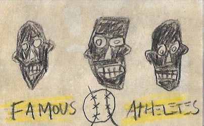 Jean Basquiat Painting Post Card - SAMO (After)