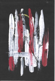 Abstract Painting on paper