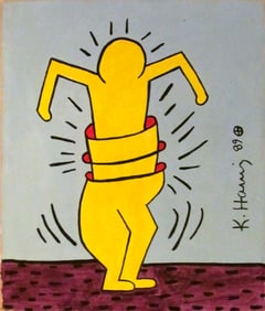 Keith Haring painting on Canvas