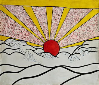 Abstract Painting on Canvas -Wesselman