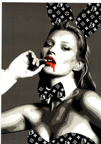 LARGE Signed Graffiti Pop Art Print Death NYC