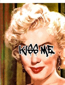 LARGE Signed Graffiti Pop Art Print Death NYC