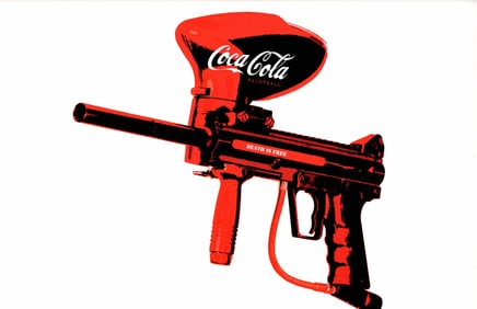 LARGE Signed Graffiti Pop Art Print Death NYC