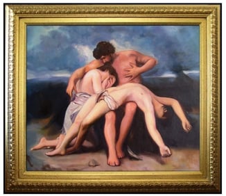 Bouguereau First Mourning Oil Painting on Canvas.