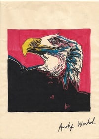 Andy Warhol Mixed Media on Paper. stamp On verso