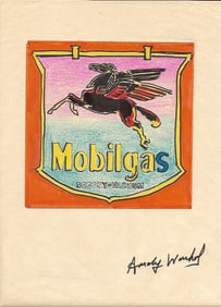 Andy Warhol Mixed Media on Paper. stamp On verso