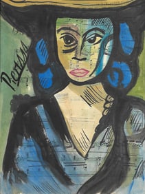 Mixed Media Pablo Picasso Drawing on Paper