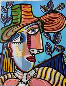 Picasso Painting on Canvas (style)