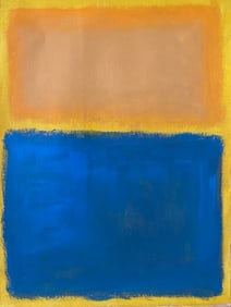 Abstract Painting on Canvas Rothko , Modern Art 20th Century.