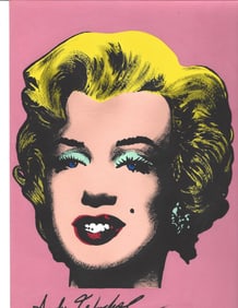 Andy Warhol Mixed Media on Paper. On verso, also stamp.