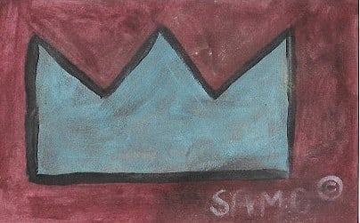 Jean Basquiat Painting Post Card - SAMO (After)