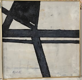 FRANZ KLINE ABSTRACT PAINTING ON Canvas