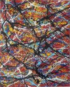 Jackson Pollock Abstract Painting on Canvas