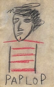 Jean Basquiat Painting Post Card - SAMO (After)