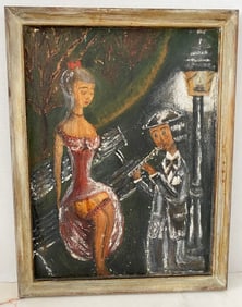 1892-1990 ERTE French SERIGRAPH ''EMERALD EYES''- 1985 Pencil signed