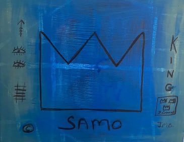 Jean-Michel Basquiat Painting on Canvas