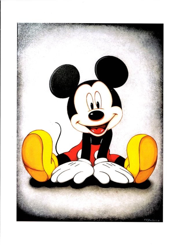 Mickey Mouse Modern Art Fine Art Print on Thick Paper (After) (1 of 1)