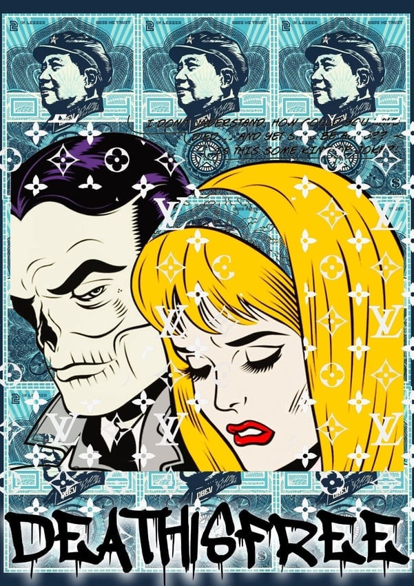 LARGE Signed Graffiti Pop Art Print: LARGE Signed Graffiti Pop Art Print Death NYC Ltd Ed size:12 x 17.Paper: Fine art 300 gsm paper.Certificate of Authenticity signed by DEATH NYC Collection.WE OFFER IN-HOUSE SHIPPING VIA USPS PRIORITY 