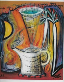 Flora Fong Garcia Litho Print on Thick Paper .